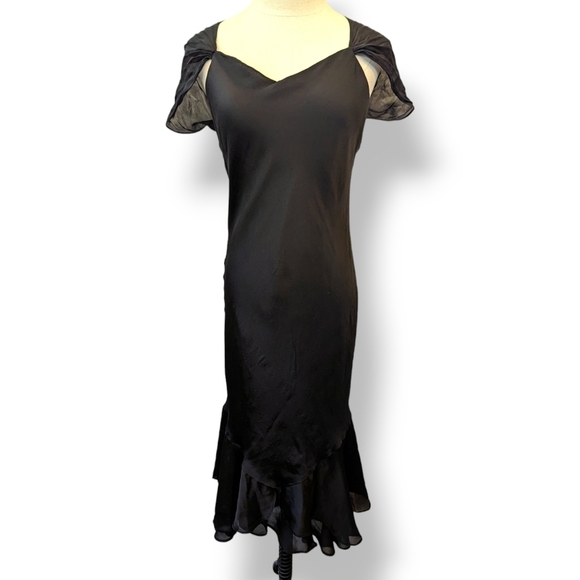 Vintage Ralph Lauren Charmeuse Silk Bias Cut Slip Dress - Picture 1 of 13